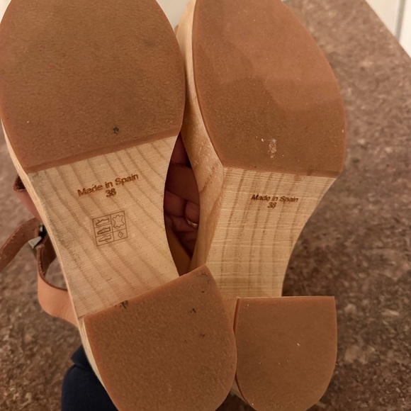 NWOT Free People Bellevue Clog in River Multi Heeled Slip On Sandals Size 38/8 - Picture 6 of 6